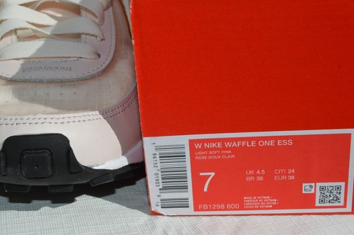 Women Nike Waffle One ESS Light Soft Pink Size 7 (New) - Picture 11 of 11