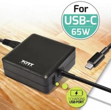 Image of Port Connect 900097-UK Power Supply 65W Type C - Black