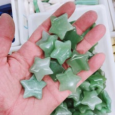 50Pcs Natural Aventurine Reiki Gemstone Star Crystal Quartz Healing Decorate