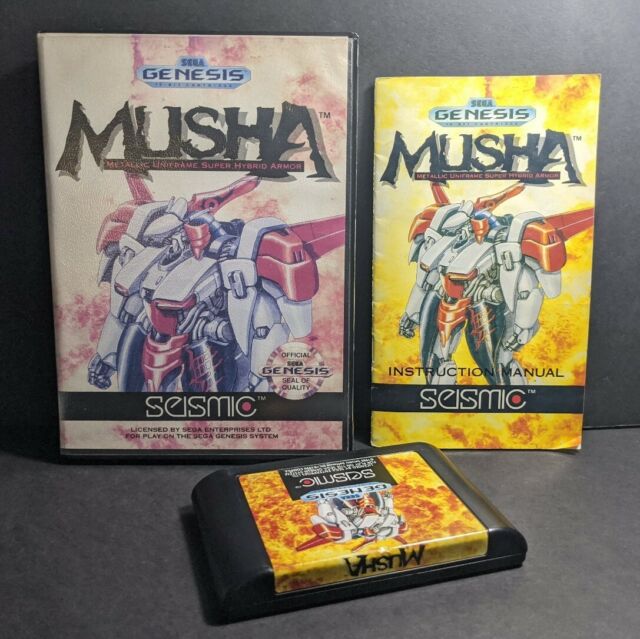 M.U.S.H.A. MUSHA (Sega Genesis, 1990) Complete RARE eBay