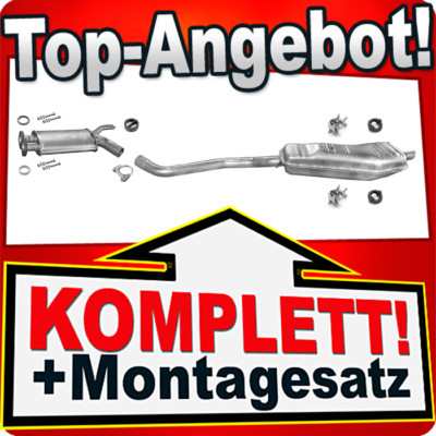 Auspuff für BMW 5 (E34) 520 Stufenheck Touring 1990-1997 Auspuffanlage