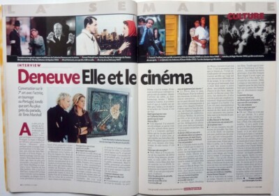 Mag L'Express 2002: CATHERINE DENEUVE_HUGO CHAVEZ_MIKE LEIGH_BRIAN JOUBERT_CORSE