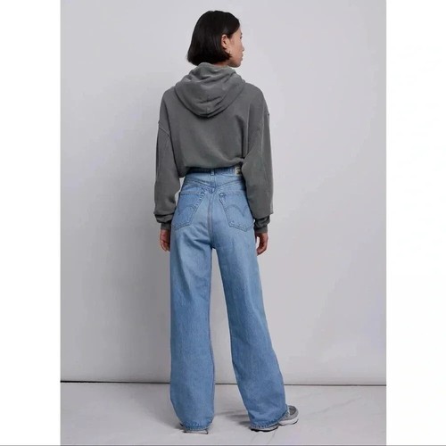 NWT Levi's High Loose Jean High Rise Wide Leg Denim Blue Sz 31 - Picture 2 of 12