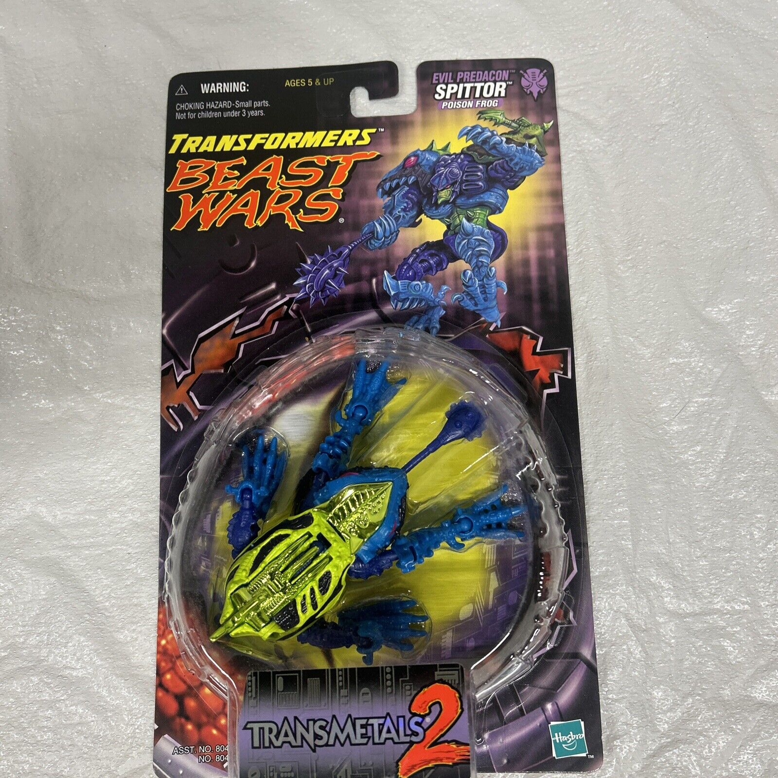 Transformers Beast Wars Spittor Poison Frog Transmetals 2 Evil Predacon 1999