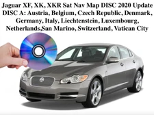 Jaguar XF, XK, XKR Sat Nav Map DISC Update DVD 'A'  BELGIUM, SWITZERLAND  2020