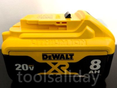 Genuine DEWALT DCB208 20V MAX XR Premium Li-ion 8.0Ah Battery w/ Fuel Gauge OEM