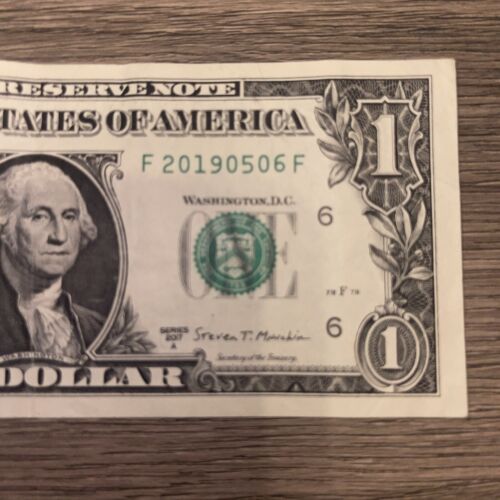 🎉🎉Birthday Or Anniversary Note (20190506) May 6,2019 $1 Dollar Bill 2017A - Picture 2 of 6