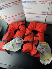 2x STEARNS PFD 1510 Child Type II ORG C004 New Never Used