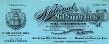 1900s National Mill Supply Rubber Goods Keystone Belt Dressing Leather Belting