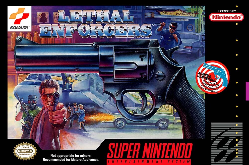 Lethal Enforcer Super Nintendo SNES BOX ART Premium POSTER MADE IN 