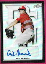 2020 Leaf Perfect Game All-American Baseball ERIC HAMMOND Black Autograph 14/15