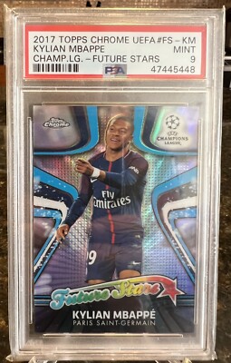 2017 Topps Chrome UEFA Champions League Future Stars Kylian Mbappe
