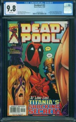 Deadpool #45 CGC 9.8 WP 2000 Marvel (Loki & Taskmaster App) (Last Priest Issue)