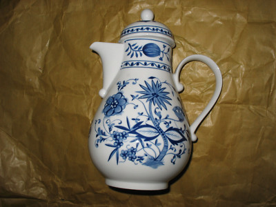 Kahla Kaffeekanne Zwiebelmuster Kugelknauf 24cm 1.4l Kaffekanne