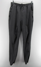 Adidas Pants Women Small Gray Aeroready Joggers Drawstring Tapered Logo Gym Run