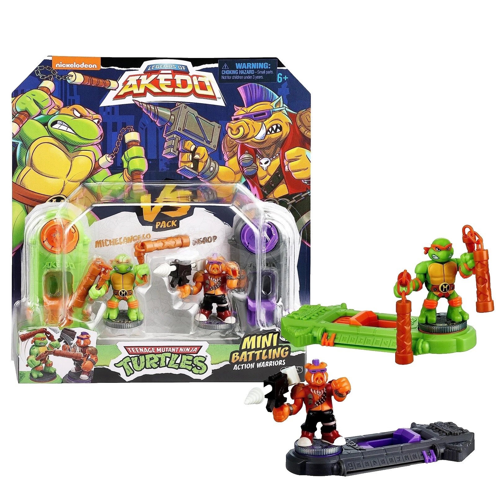 Figuras de acción Nickelodeon Miguel Ángel y accesorios