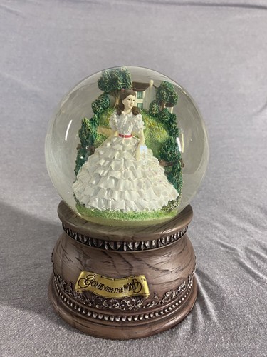 San Francisco Music Box Company Gone With The Wind Scarlet O'Hara Snow Globe - 第 1/10 張圖片