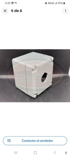 Square D 9001KY1 30MM Push Button One Hole Enclosure Nema 4 & 13 New In Box USA - Picture 5 of 6