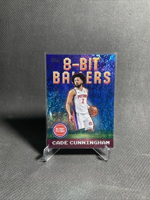 Cade Cunningham 2025-26 Topps 8-Bit Ballers #8B-1 Holo Foil Parallel Pistons NBA