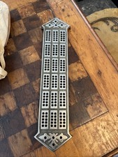 Antique 1900s Cast Metal 11” Cribbage Board from England