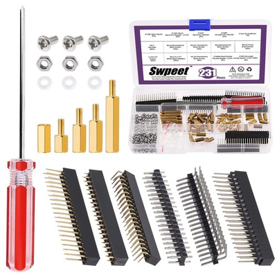 #ad 231Pcs 2x20 40 Pin Female Header Standoffs M2.5 Brass Spacer Kit for Raspberry P $24.99