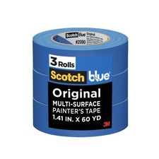 ScotchBlue 2090-36AP3 Original Painter's Tape 1.41 in x 60 yd 3 Rolls per Pack 