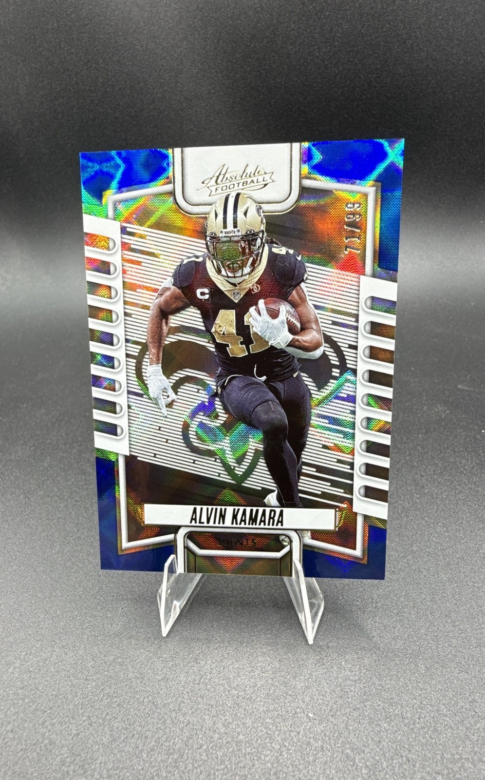 2023 Panini Absolute - Alvin Kamara #47 Blue Diamonds /99