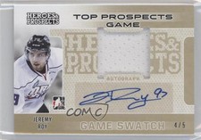2014-15 ITG Heroes and Prospects Gold 4/5 Jeremy Roy #TPJA-08 Auto 1p0
