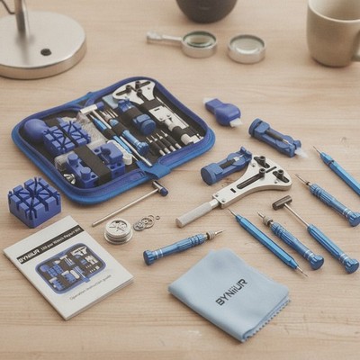 Complete 155 PCS Watch Repair Tool Set - Stainless Steel Excellence & Easy Carry