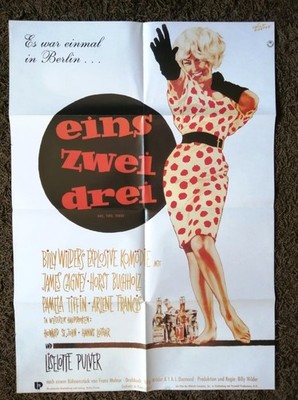 Eins, Zwei, Drei - Billy Wilder   Filmplakat DIN A1 / Pulver