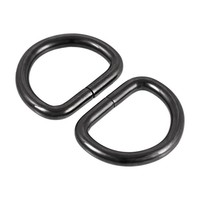20Stk. Metall D-Ring 25Mm D-Ringe Schnalle FüR Hardware Taschen GüRtel Schwarz