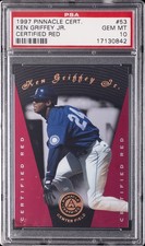 1997 PINNACLE CERTIFIED CERTIFIED RED #53 KEN GRIFFEY JR. PSA 10