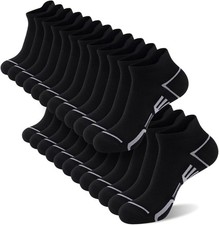 shnn 12 Pairs Mens Ankle Socks Athletic Casual Low Cut Short Socks for Men With