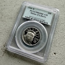1998-W United States 1/2 oz Platinum Eagle .9999 1/2oz - PCGS Proof 69 D Cam 2529.98 per troy oz