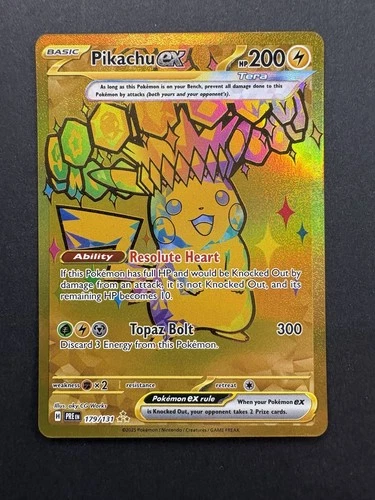 Pokemon TCG Pikachu EX Prismatic Evolutions Holo Card 179/131