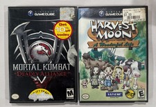 Gamecube Game Lot - Mortal Kombat Deadly Alliance, Harvest Moon - Working
