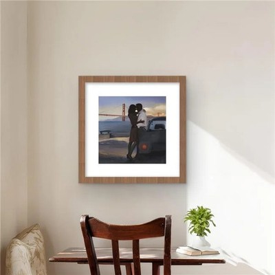 Begin Home Decor C1FM1616HRSRLD 16 x 16 in. A Loving Couple In San Francisco ...