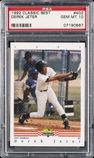 1992 CLASSIC BEST #402 DEREK JETER PSA 10