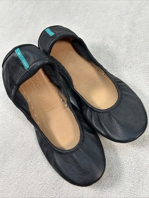 Tieks by Gavrieli Black Leather Ballet Flats Size Casual Comfort