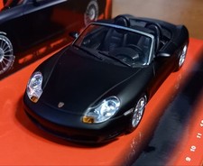 MiniChamps Porsche Boxster S 1/43 Model Black Limited Edition, Open Car