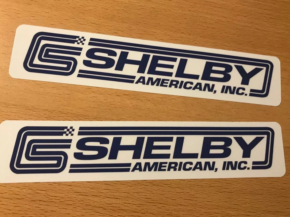 2x SHELBY Aufkleber Cobra Mustang 289 427 AC Daytona USA V8 Big Block Muscle Car