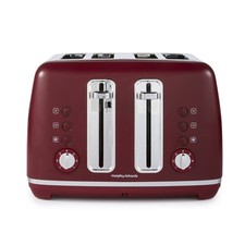 Morphy Richards Accents 4 Slice Toaster Rhubarb 242051 Deep Red Burgundy Limited