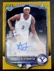 2025-26 Bowman Chrome AJ Dybantsa 1st Bowman Gold Auto /50 #10/50 BYU SP