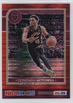 2024 Panini NBA Hoops Premium Red Pulsar Prizm 178/199 Donovan Mitchell #211 v9t