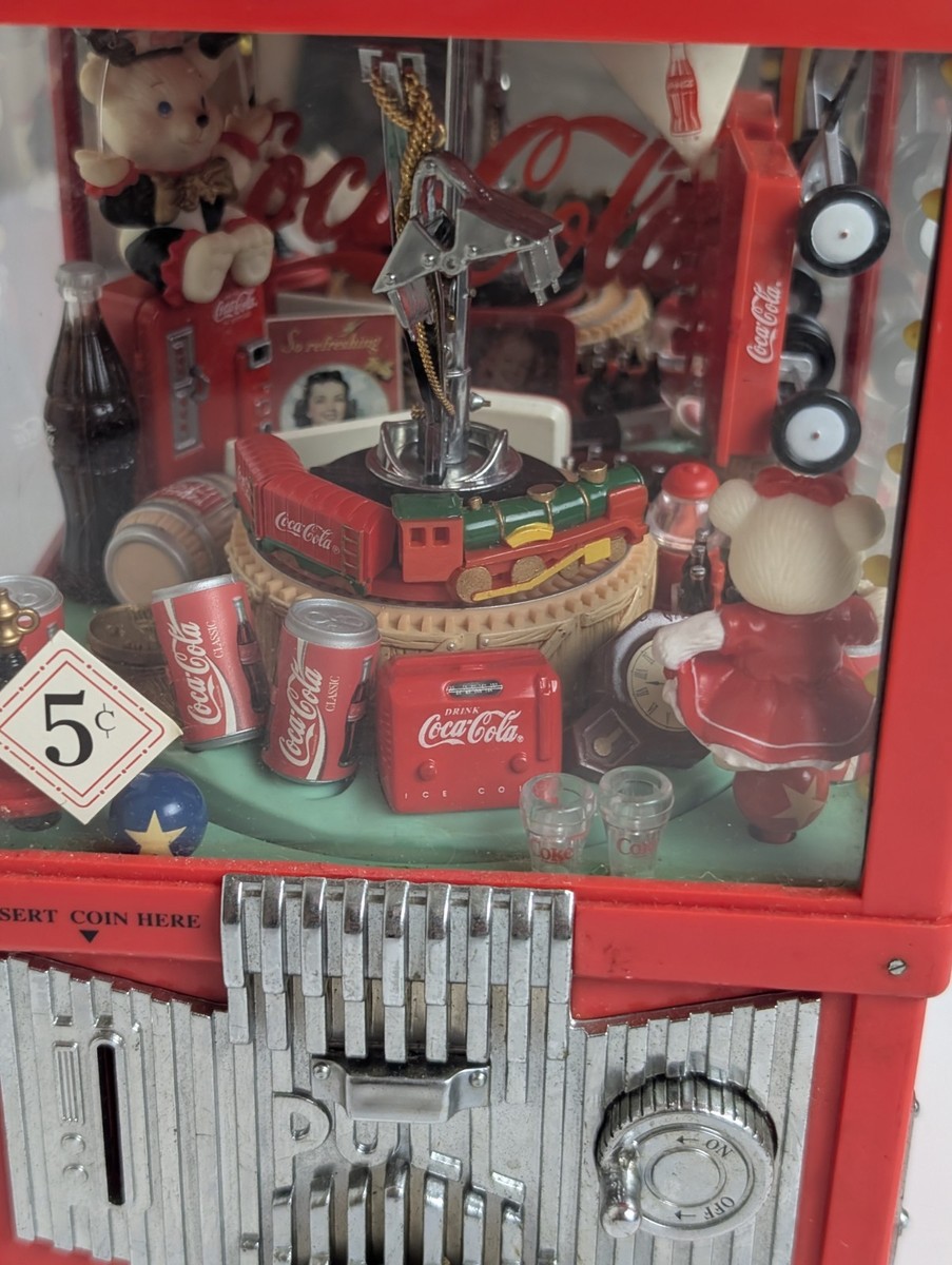 Vintage Coca-Cola Claw Machine Bank Toy Vending Arcade Style – Not