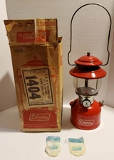 COLEMAN 200A195 Single Mantle Red Lantern In Original Box 1975