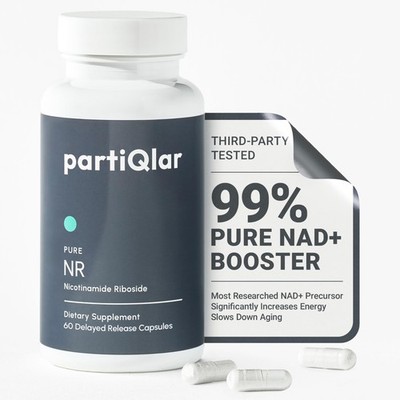 partiQlar NR Supplement - High Purity Nicotinamide 60 Count (Pack of 1)