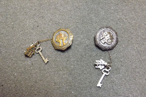Vintage Future Homemakers of America Dangle Lapel Pin Lot One Sterling Silver
