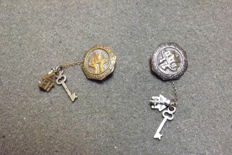 Vintage Future Homemakers of America Dangle Lapel Pin Lot One Sterling Silver