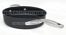 New CALPHALON Premier Hard Anodized Nonstick 3 Qt Sauté Pan with Helper Handle